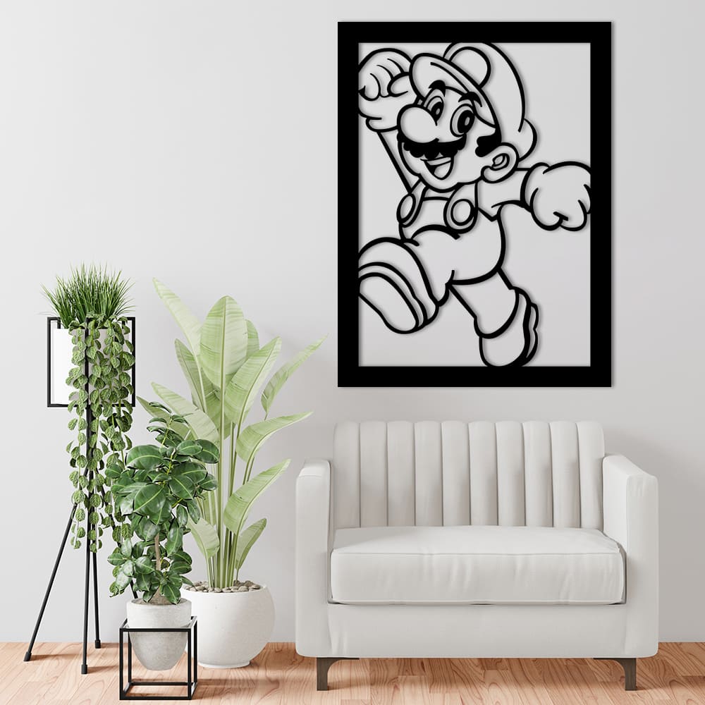 Mario Bros Metal Frame