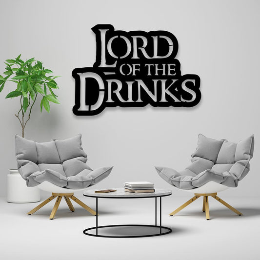 Cuadro Metalico Lord of the Drinks Nº3